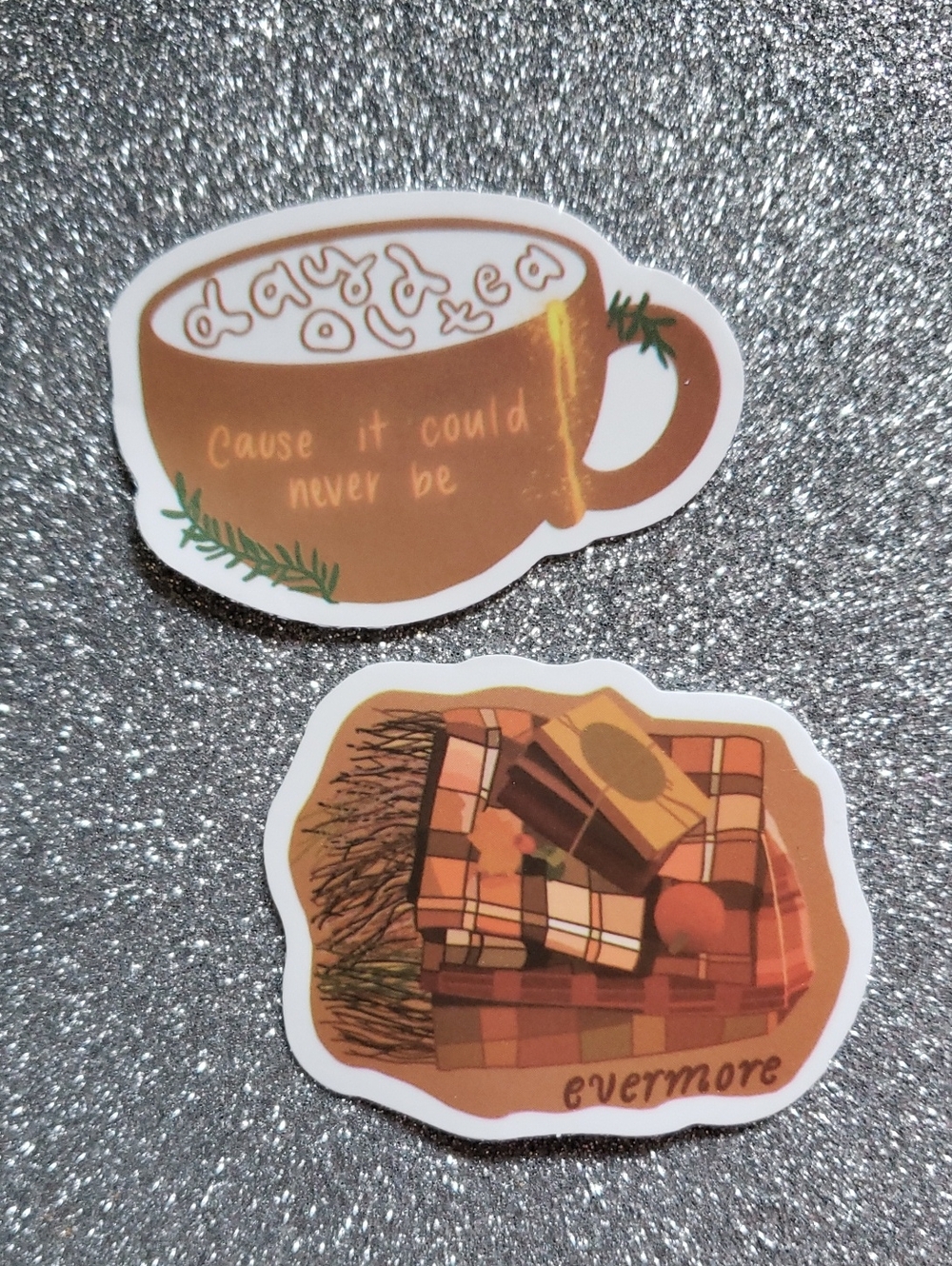 10/$10 Taylor Swift EVERMORE Waterproof Sticker GOLD